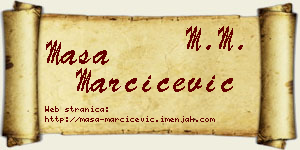 Maša Marčićević vizit kartica
